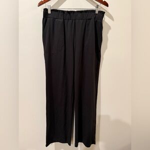 Joie Black Elastic-Waist Stretch Jogger Pants Size M
